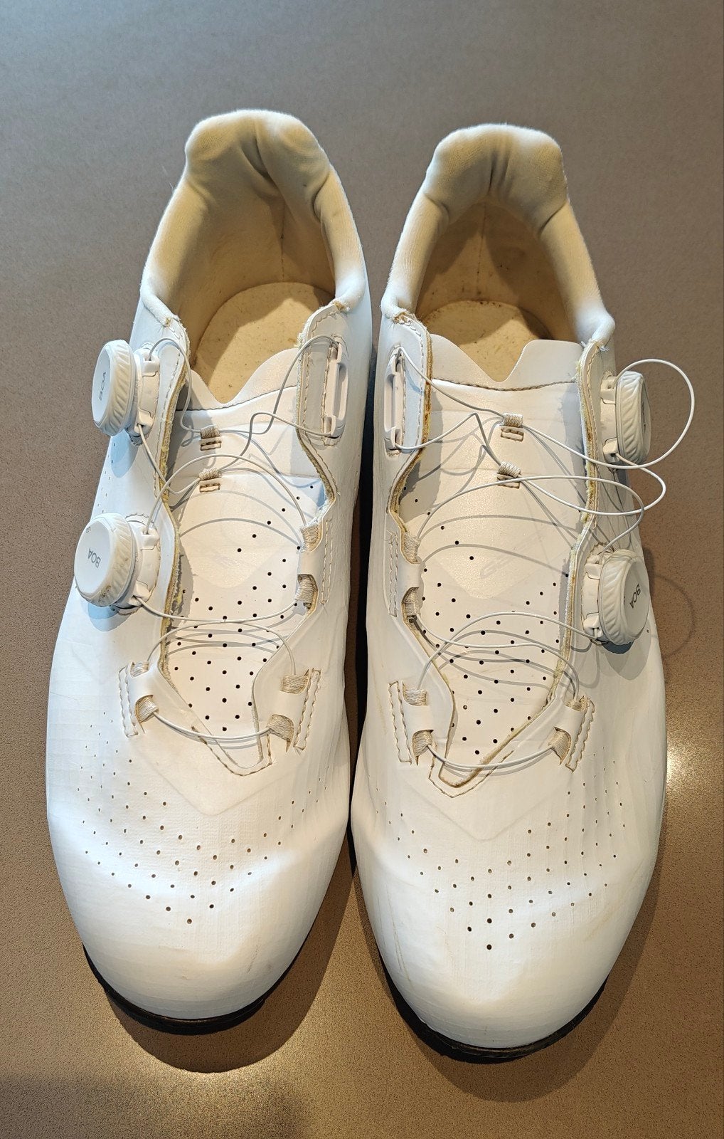 Gaerne Jet White taille 45, Sports & Fitness, Cyclisme, Enlèvement, Utilisé, Chaussures
