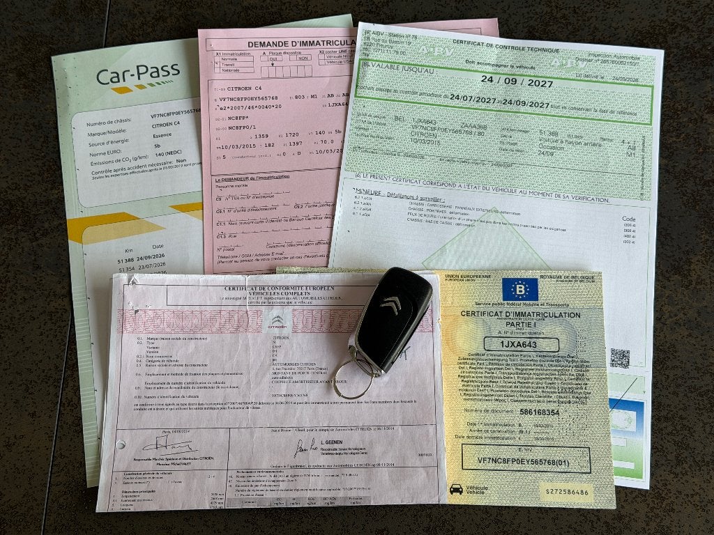 Citroën C4 ( 2015 ) 1.4i 95Ch 51.354Km 1ère Main ( CT Ok ), Autos, Achat, 140 g/km, Entreprise, Boîte manuelle