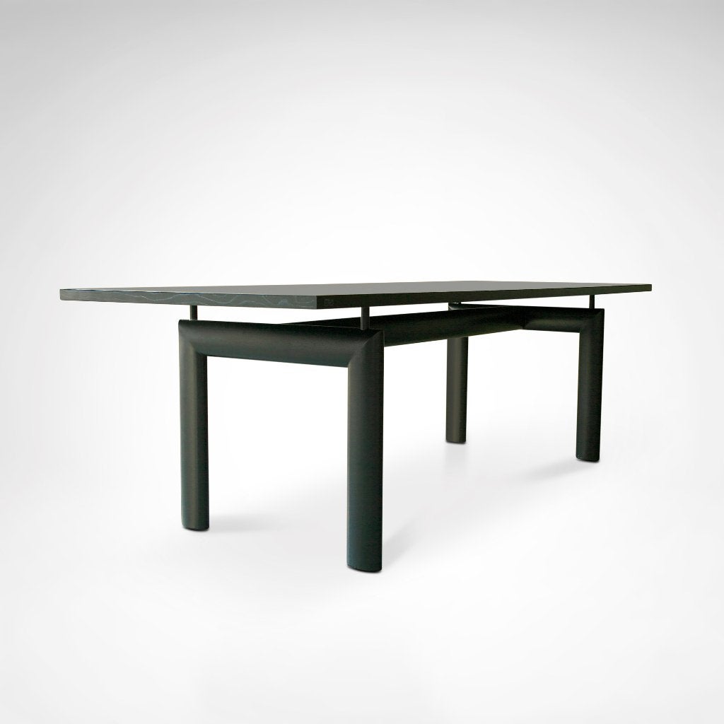 LC6-eettafel | staal en hout | Le Corbusier | Cassina |1980s, Huis en Inrichting, Ophalen, Gebruikt, Vijf personen of meer, 200 cm of meer