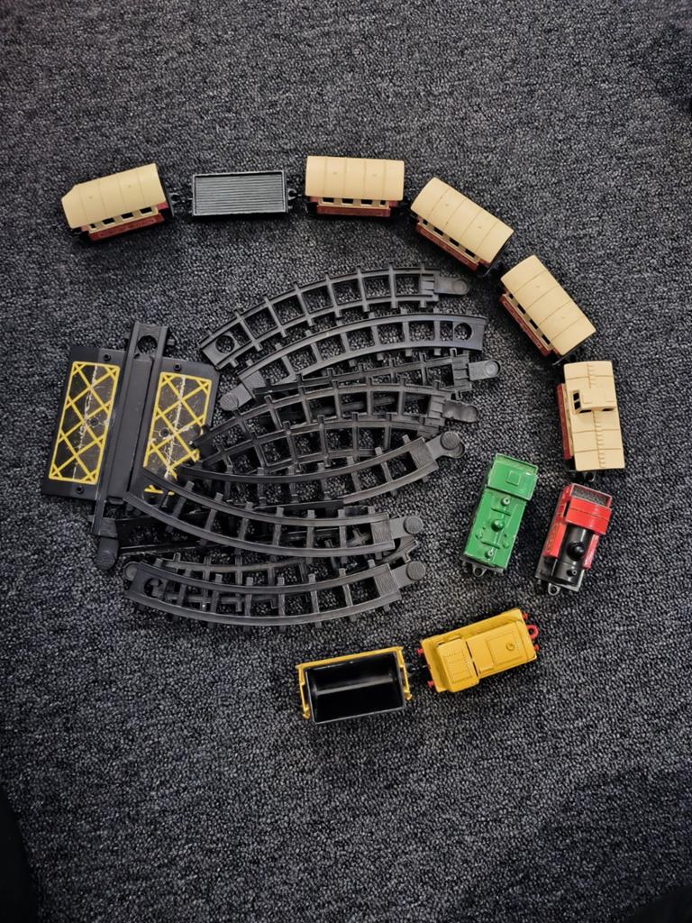 Vintage Matchbox Superfast Treinset (Lesney 1978) met rails, Verzamelen, Speelgoed, Ophalen of Verzenden