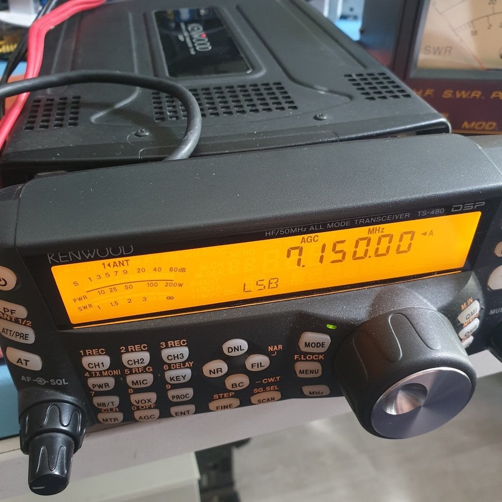 Kenwood TS480 SAT (100Watt versie), Télécoms, Émetteurs & Récepteurs, Enlèvement, Utilisé, Émetteur et Récepteur