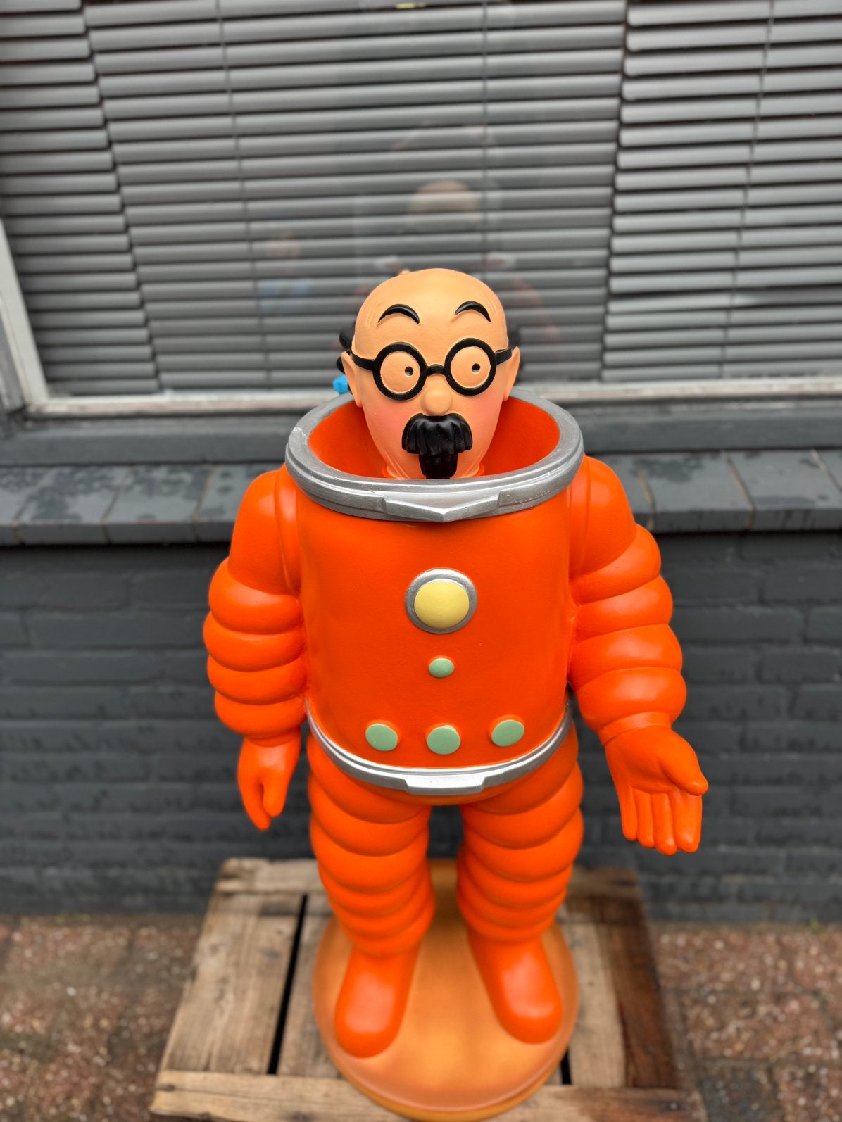 Professor Zonnebloem beeld - Kuifje, Verzamelen, Ophalen, Gebruikt, Beeldje of Figuurtje, .