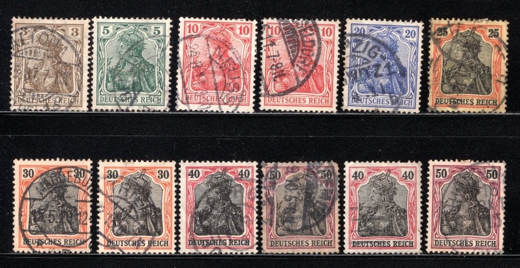 DEUTSCHES REICH jaar 1905 gestempeld, Postzegels en Munten, Postzegels | Europa | Duitsland, Verzenden, Gestempeld
