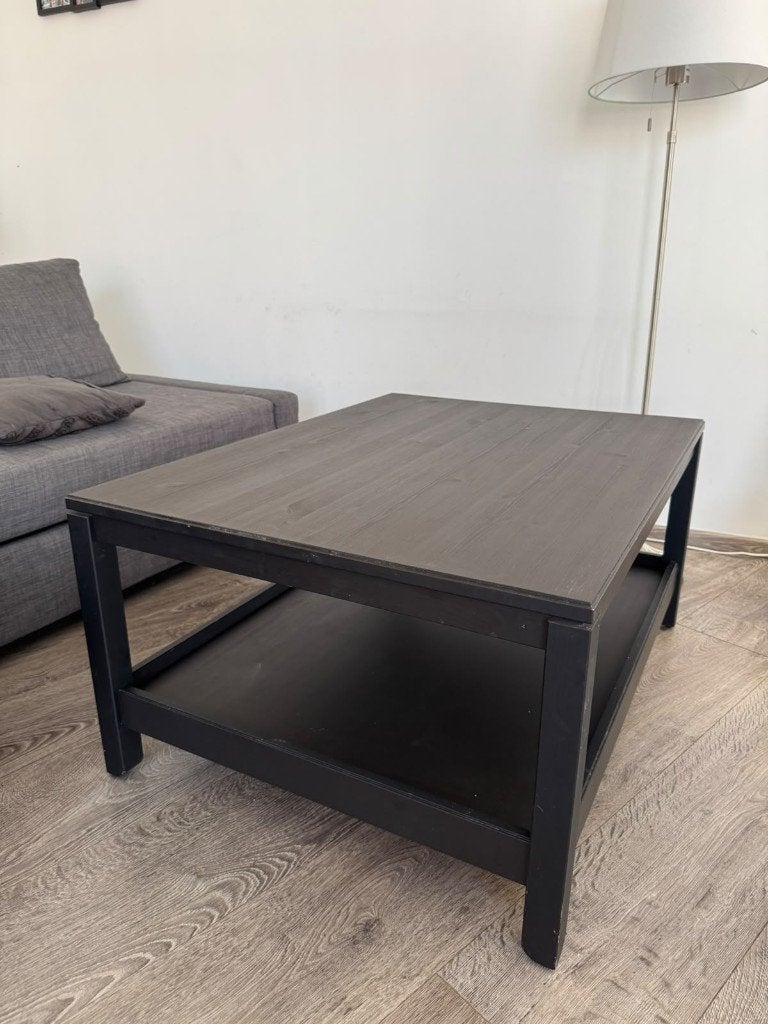 IKEA HAVSTA salontafel – zwart (100  75  49 cm), Maison & Meubles, 50 à 100 cm, Enlèvement, Utilisé, 50 à 100 cm