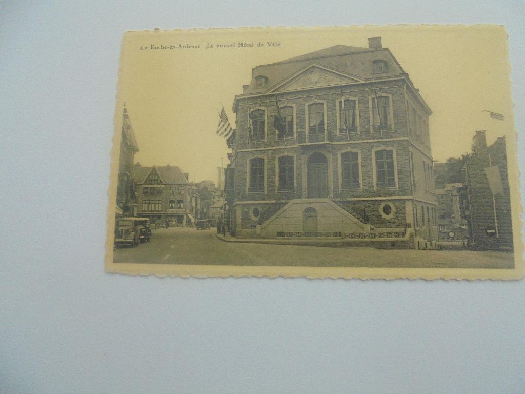 la roche en ardenne - le nouvel hotel de ville, Envoi, 1920 à 1940, Non affranchie, Luxembourg