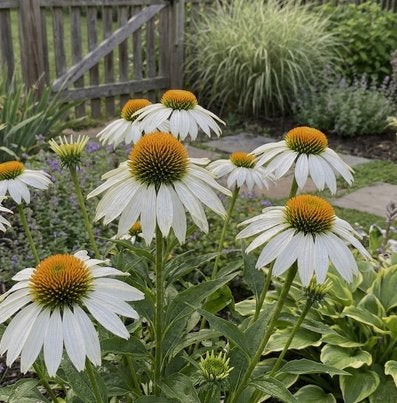 Echinacea Alba of witte Zonnehoed, Ophalen, Zomer, Vaste plant