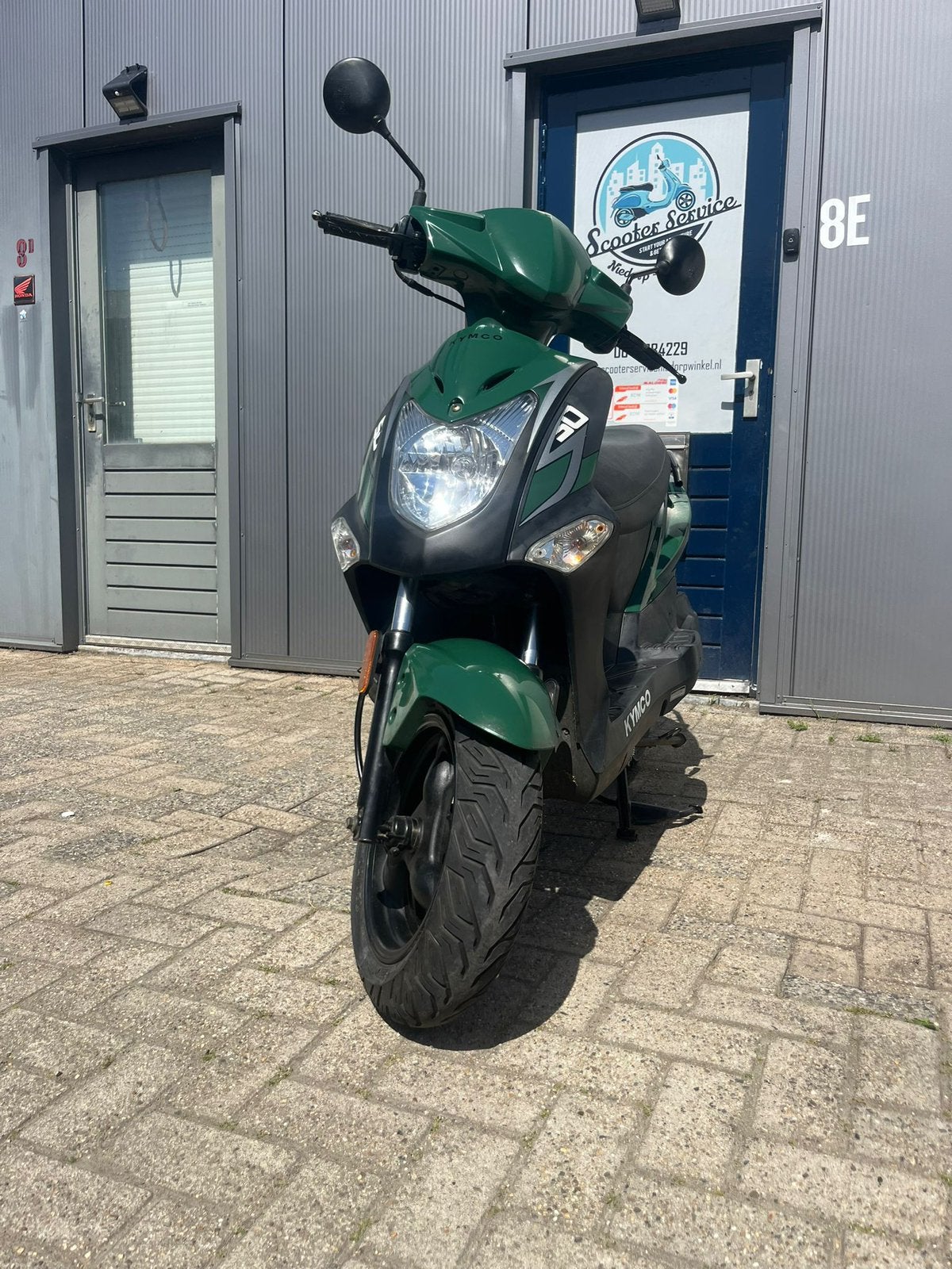 Kymco Agility 50cc Scooter - Groen, 17507 km geel kenteken, Ophalen, 50 cc, Klasse B (45 km/u), Zo goed als nieuw
