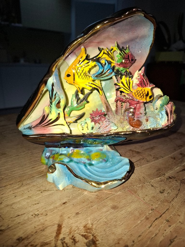 Vintage keramieken schelp, Ophalen