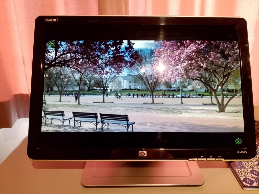 MONITOR HP w2207h 22" HDMI VGA-audio-USB-luidspreker:, Computers en Software, Ophalen, Ingebouwde speakers, Gebruikt, HDMI