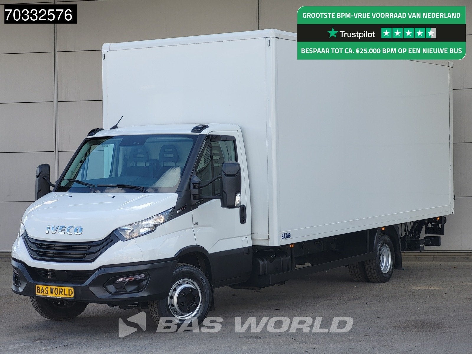 Iveco Daily 72C21 3.0L Automaat 1000KG Laadklep Luchtvering, Stof, Gebruikt, Euro 6, 4 cilinders