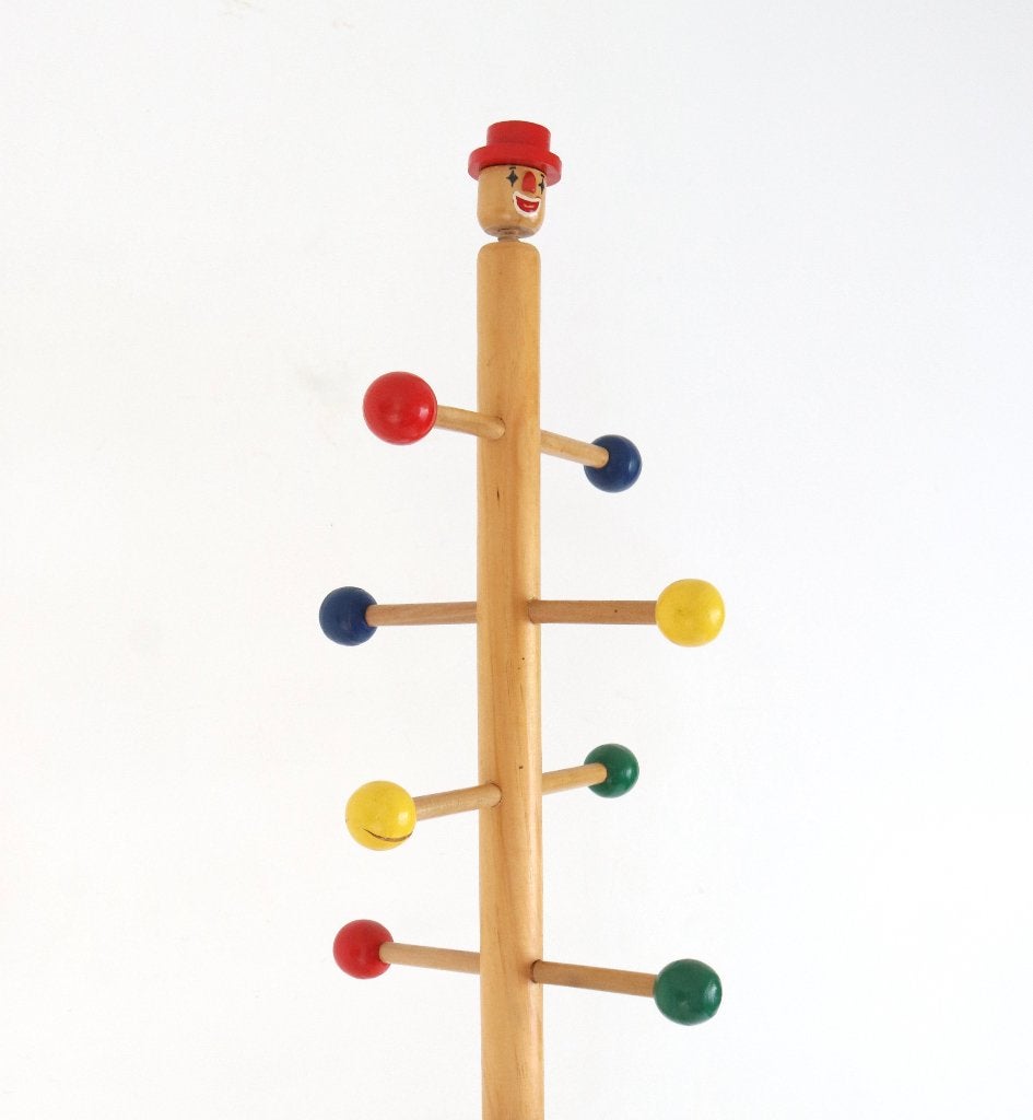 Vintage Sputnik Grenen Kapstok Kleerhanger, Enlèvement, Utilisé, Bois