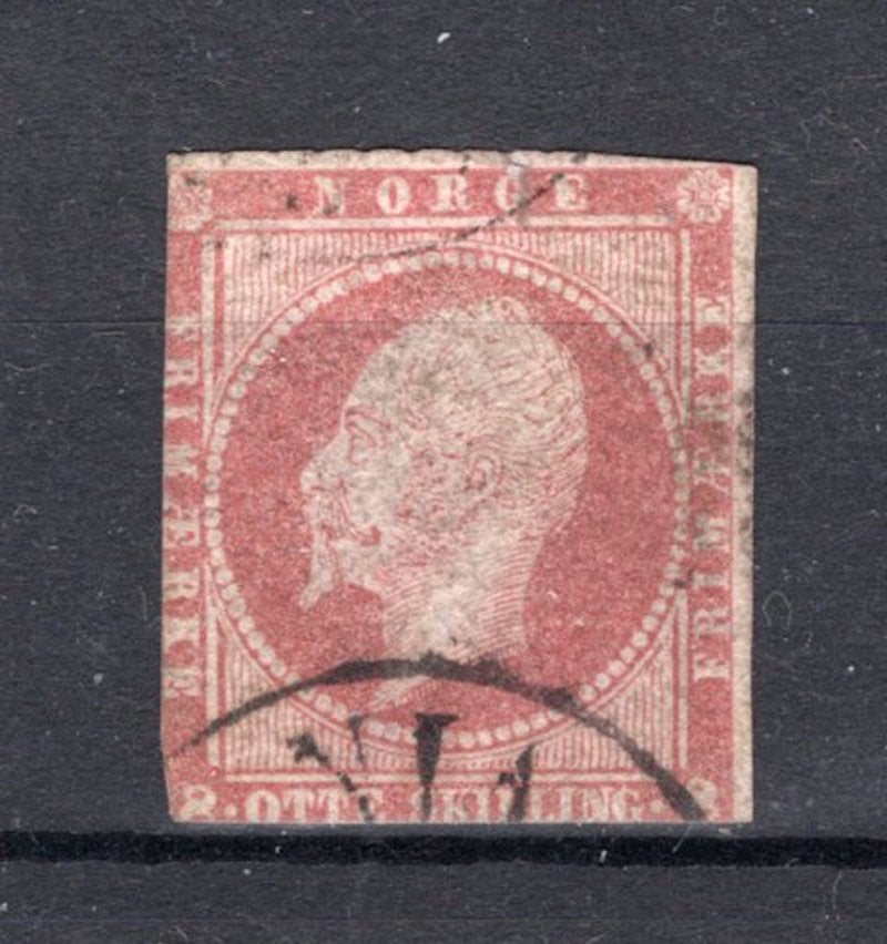 NOORWEGEN Yt. 5 gestempeld 1856, Postzegels en Munten, Verzenden, Noorwegen, Gestempeld