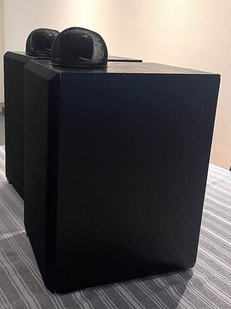 Paire d'enceintes Hi-Fi vintage B&W DM17 (Bowers & Wilkins), TV, Hi-fi & Vidéo, Enlèvement, Utilisé, Haut-parleur central, Bowers & Wilkins (B&W)