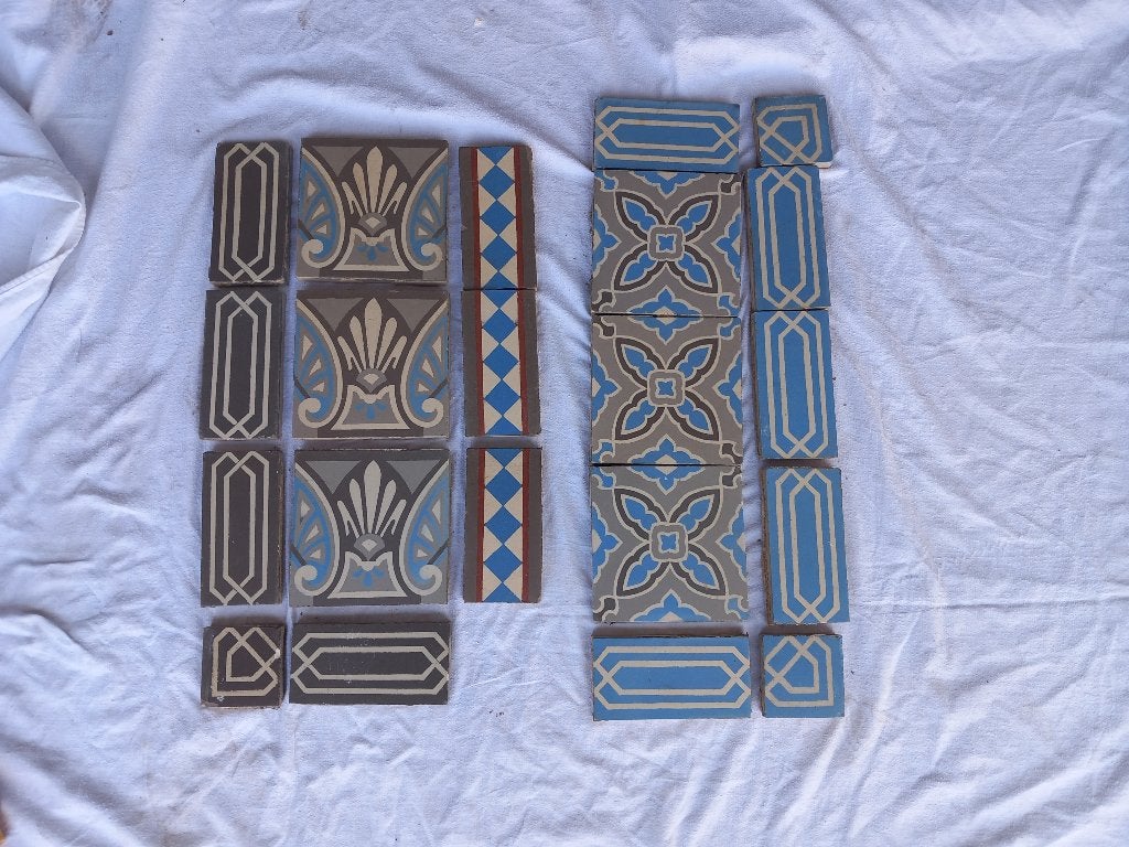 Anciens carrelages en ciment (manufacture Saint Ghislain), Enlèvement