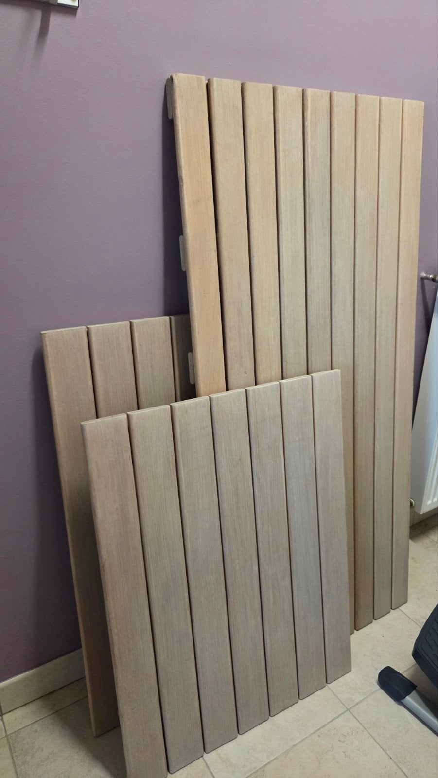 Sauna of doucheplanken, Enlèvement