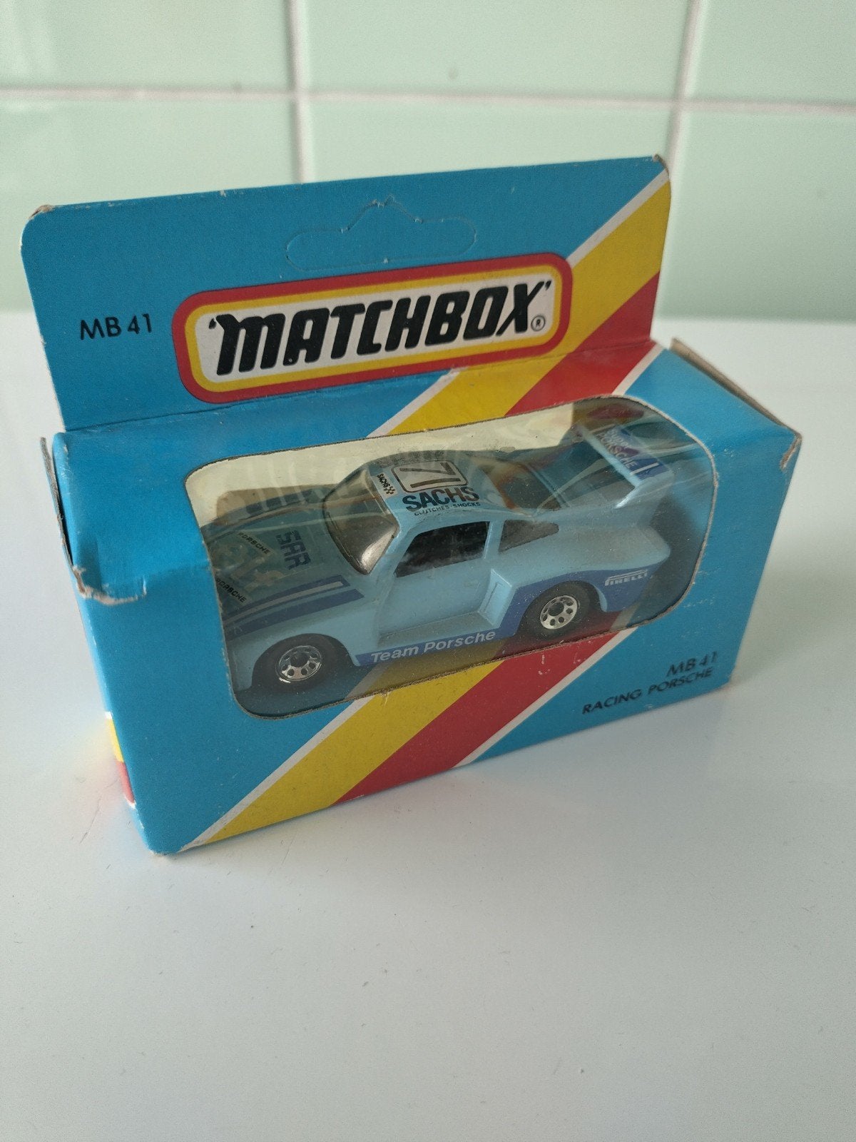 Vintage Matchbox Racing Porsche AFHALING LEES BESCHRIJVING, Ophalen, Nieuw, Auto, Matchbox