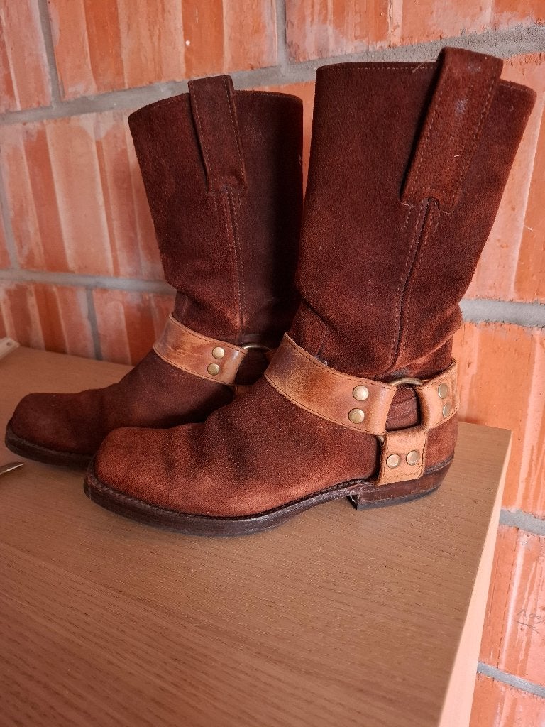 Super bottes daim, Vêtements | Femmes, Chaussures, Porté, Boots et Botinnes, Brun, Enlèvement