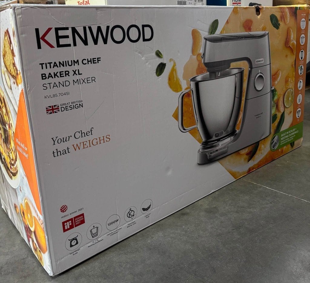 KENWOOD Titanium Chef Baker XL KVL85.704SI – keukenrobot, Elektronische apparatuur, Ophalen, 4 liter of meer, Nieuw, 3 snelheden of meer