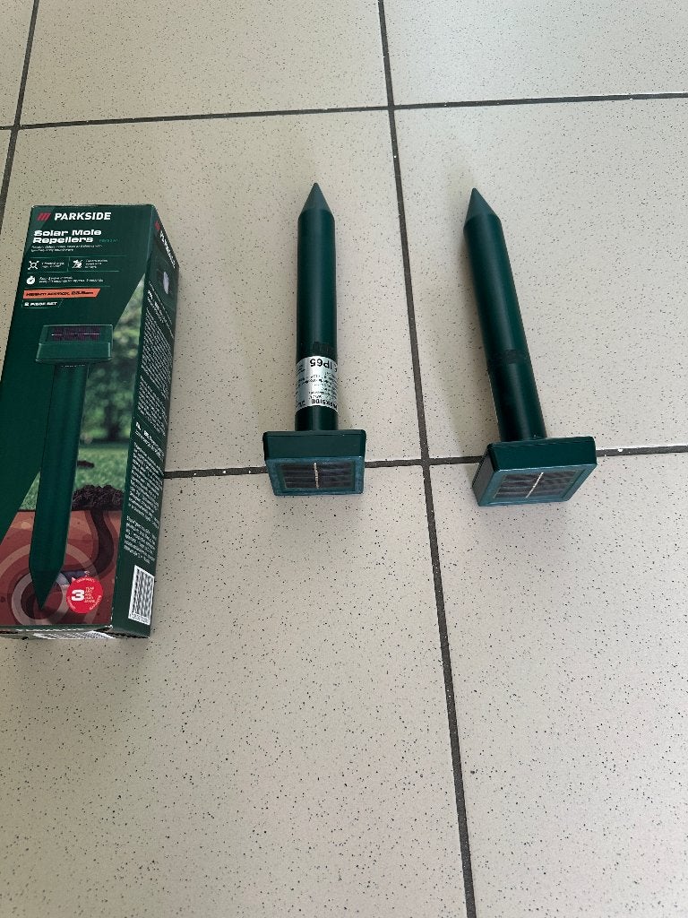 Verjaagt mollen, Tuin en Terras, Bestrijdingsmiddelen, Ophalen of Verzenden, Zo goed als nieuw