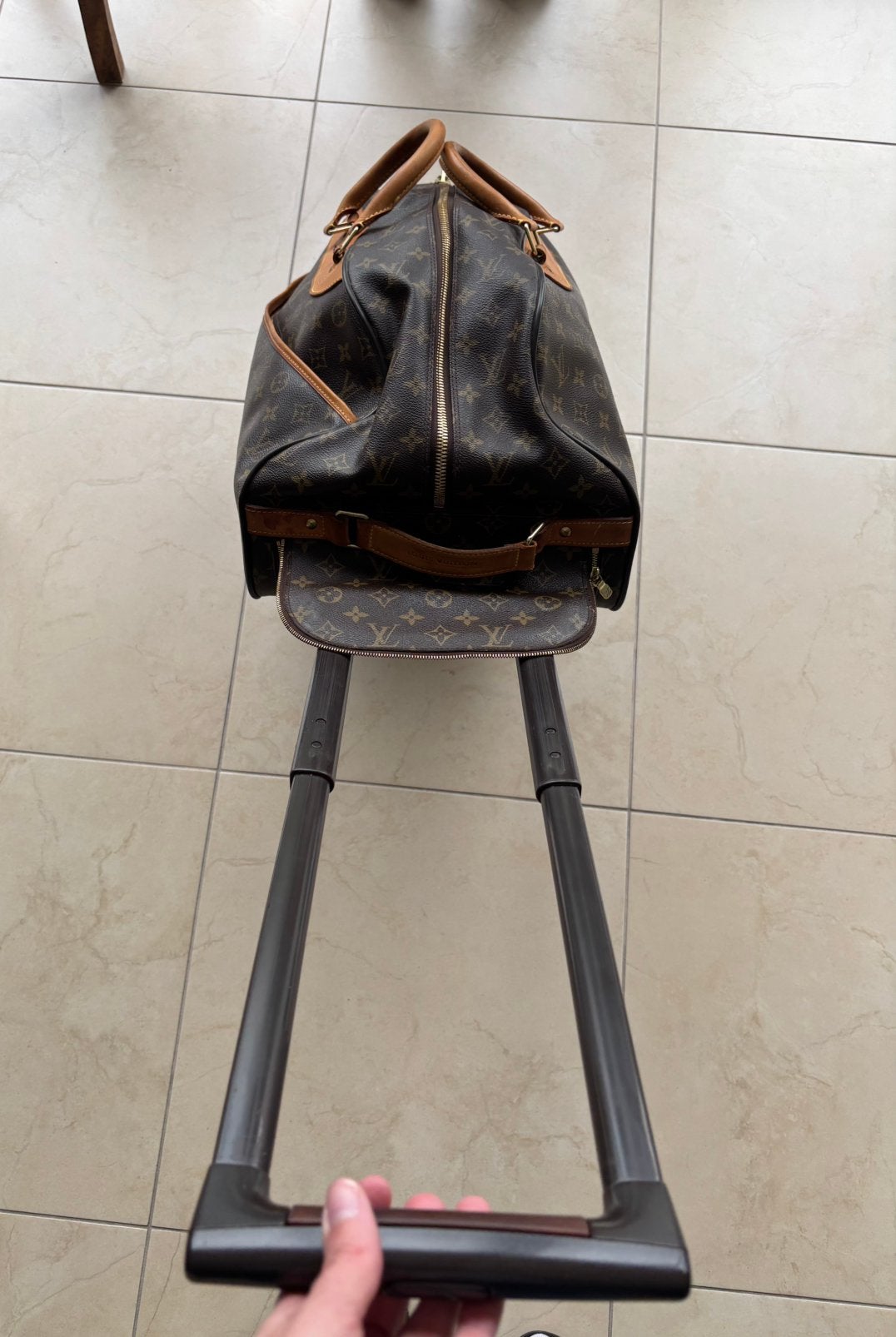 Louis Vuitton reistrolley weekendtas, Ophalen of Verzenden, Zo goed als nieuw