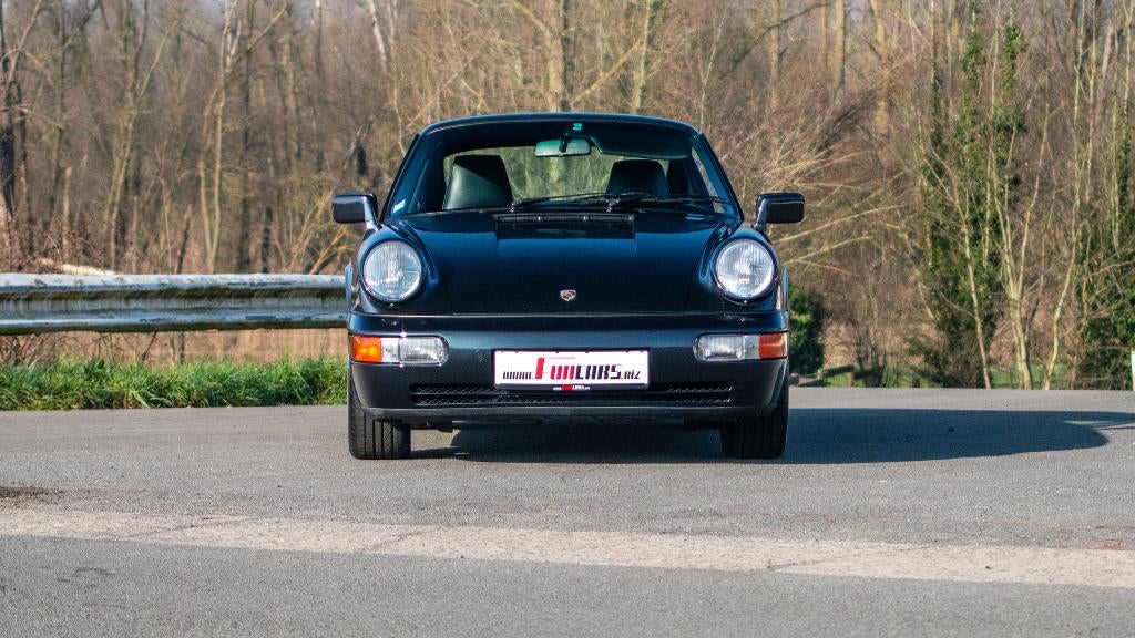 Porsche 964 Carrera 2, Auto's, Porsche, 4 zetels, Zwart, Blauw, Leder