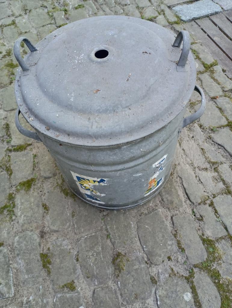 zinken kuip, Ophalen, Gebruikt, Metaal