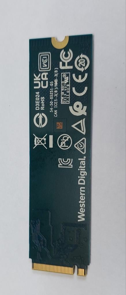 MVMe 512 Gb harde schijf - western digital