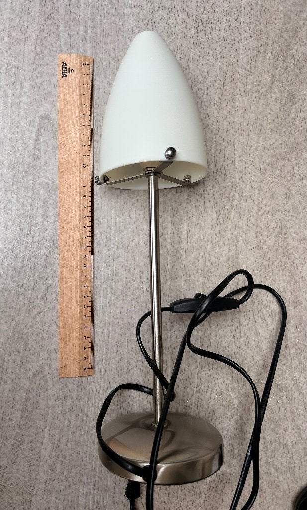 Retro lamp/ bureaulamp of tafellamp, Synthétique, Vintage, Blanc, Lampe de bureau