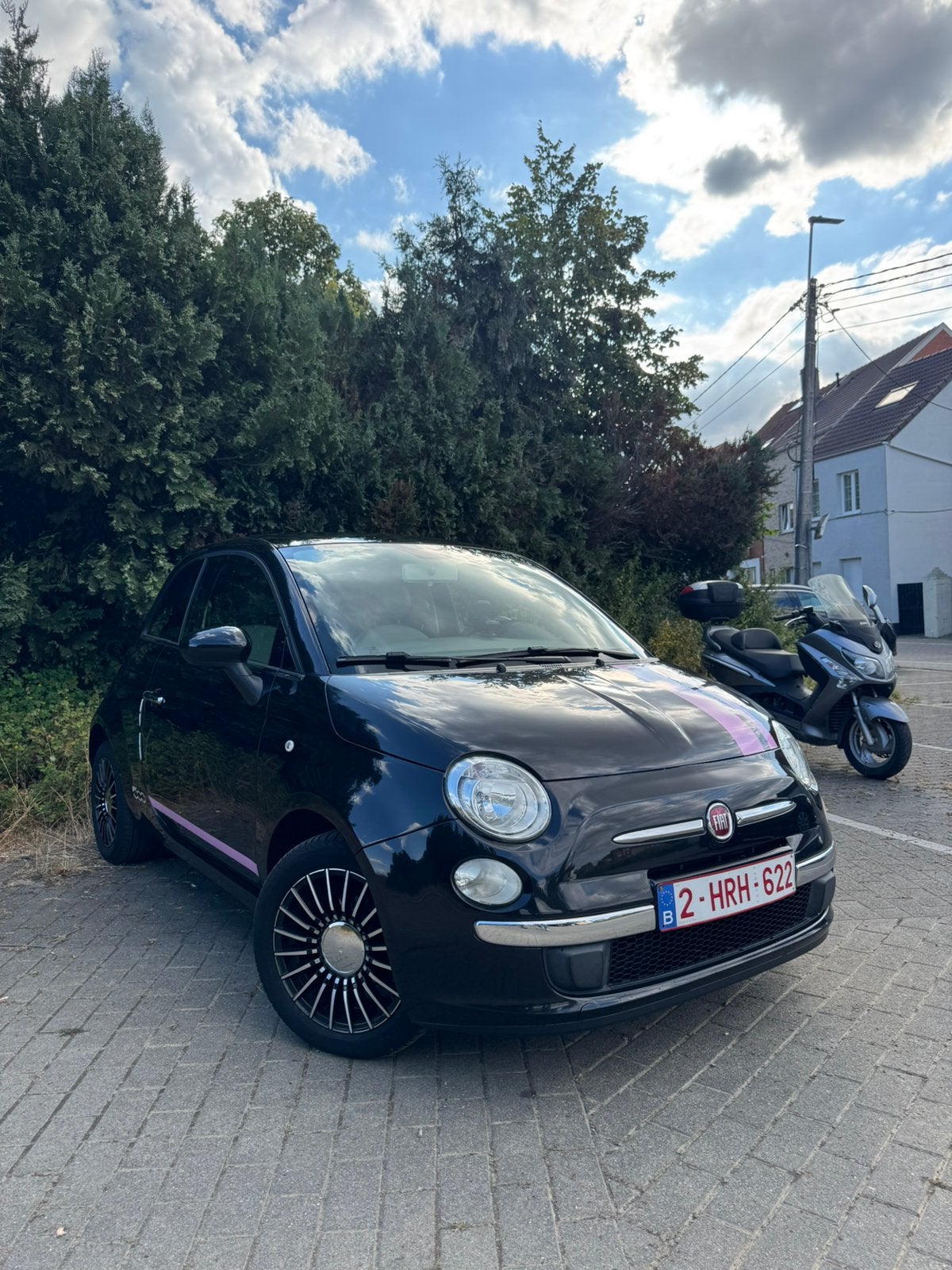 Fiat 500 1.2 Essence Euro 5 Bluetooth Toit panoramique, Euro 5, Achat, Noir, 5 places