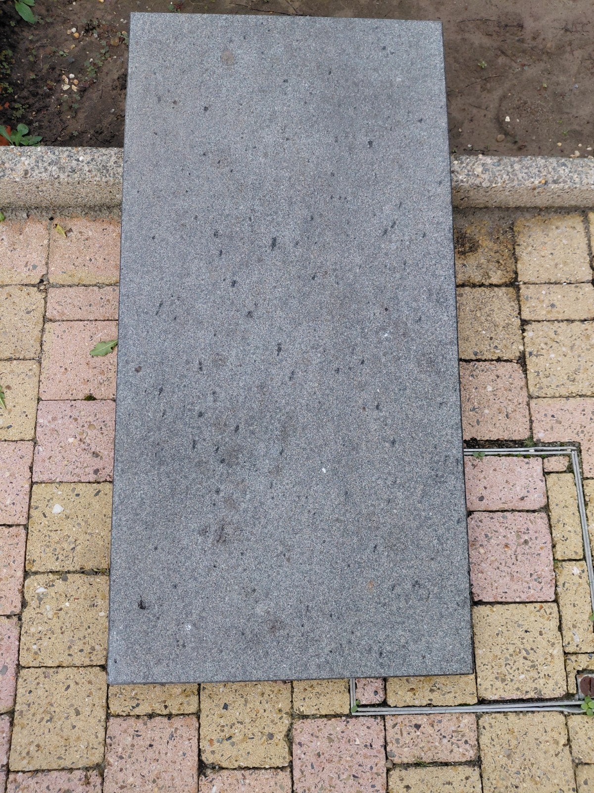 tegel/steen graniet, Doe-het-zelf en Bouw, Ophalen, 60 cm of meer, Gebruikt, Graniet