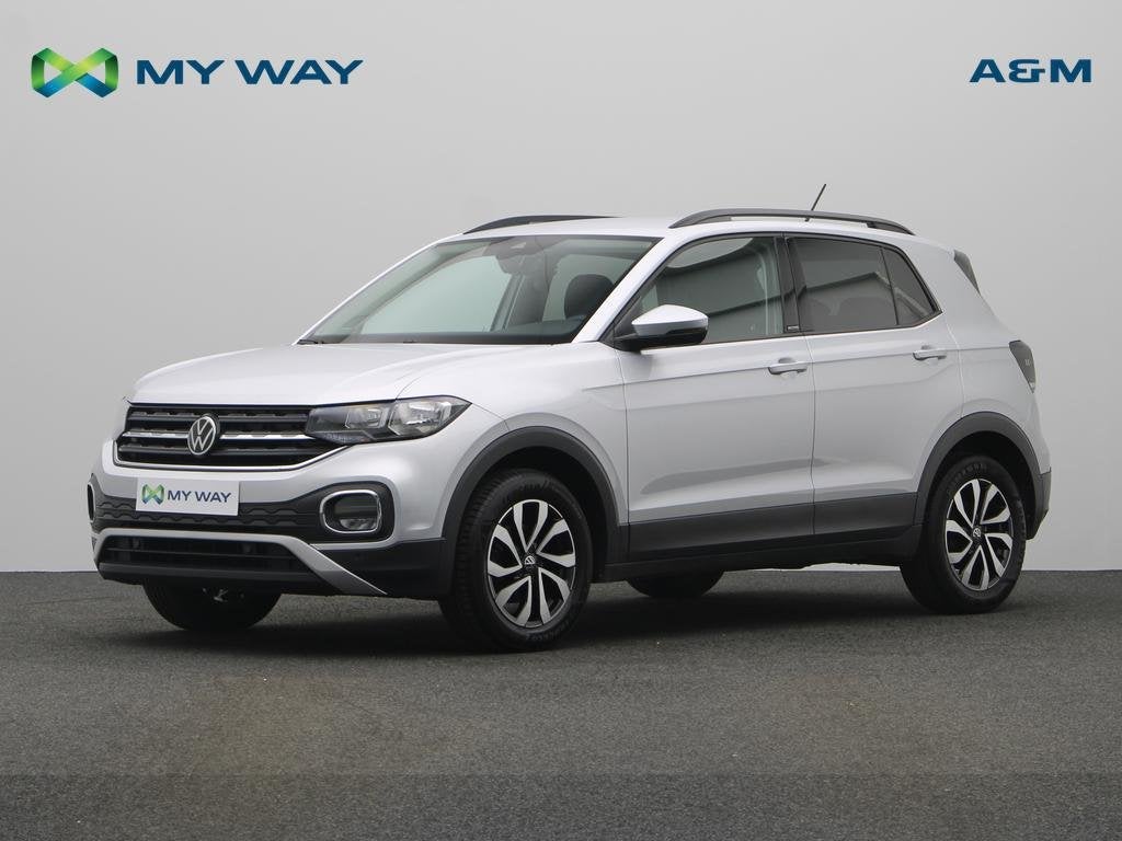 Volkswagen T-Cross T-Cross 1.0 TSI Active OPF, Auto's, Handgeschakeld, SUV of Terreinwagen, Zilver of Grijs, https://public.car-pass.be/vhr/1bba6dc9-d9c0-4281-be2b-cd8e58cd2646