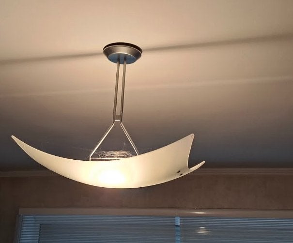 luminaire design + 2 appliques murales, Autres culots, Blanc, Verre, Comme neuf