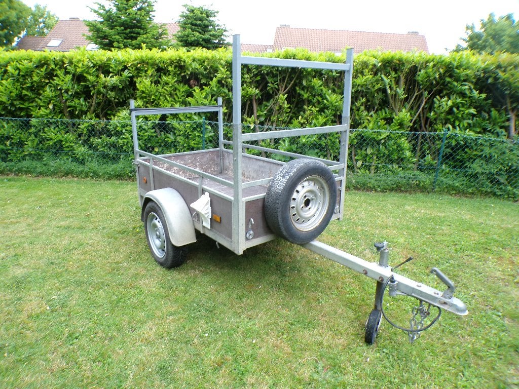 enkelas  1,75/1m 750kg met id plaatje  goede staat galvanise, Ophalen, Gebruikt