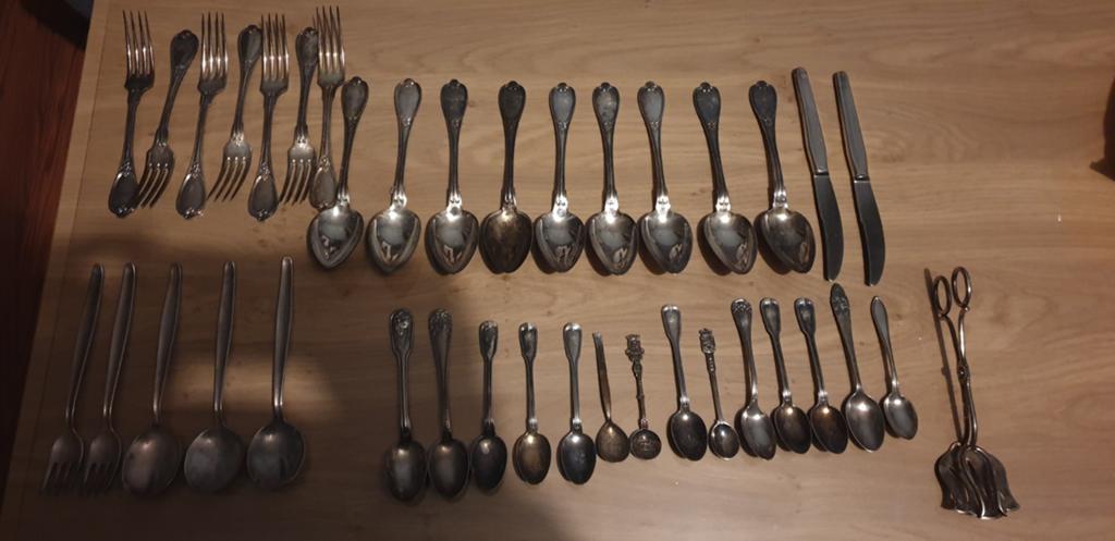 Groot mooi lot verzilverd bestek vorken, Huis en Inrichting, Keuken | Bestek, Verzenden, Zo goed als nieuw, Vaatwasserbestendig