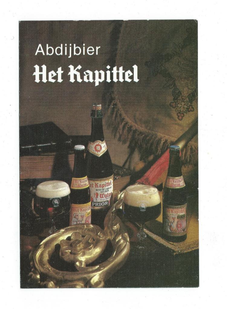 Het Kapittel abdijbier sticker + folder, Verzamelen, Biermerken, Zo goed als nieuw, Overige typen, Ophalen of Verzenden