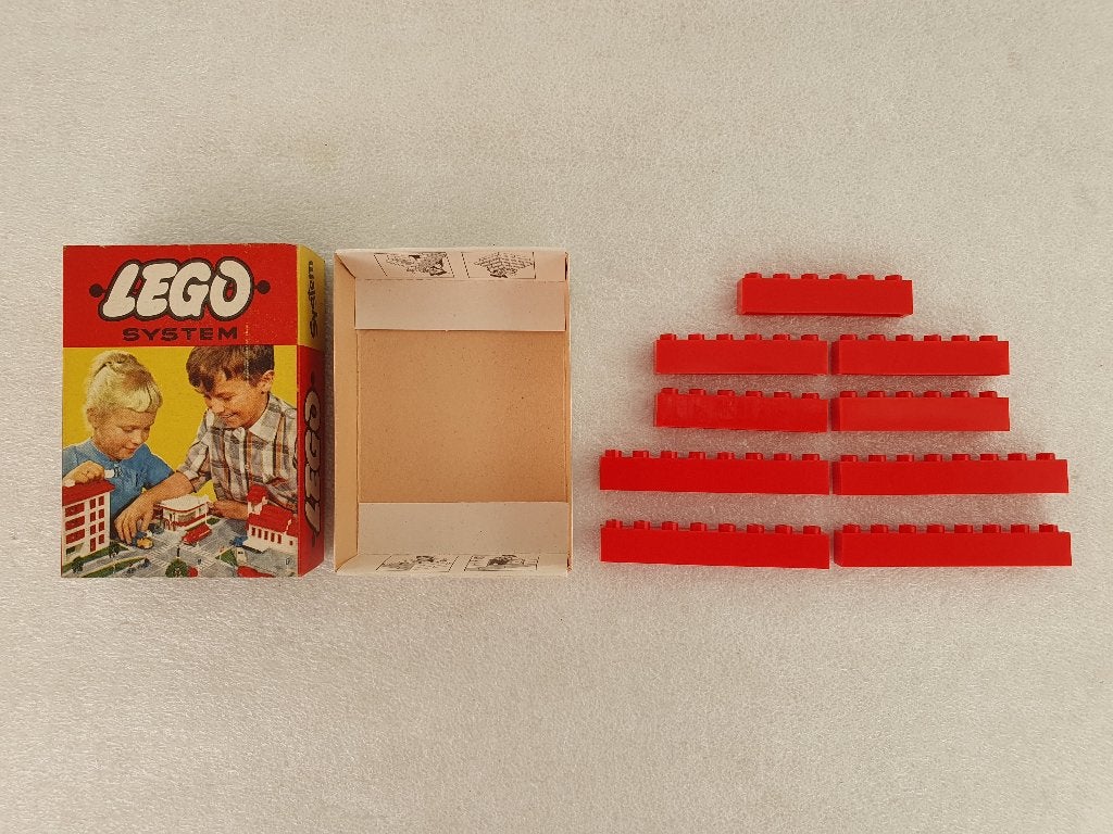 Lego System 225: Rood (in doos), Kinderen en Baby's, Speelgoed | Duplo en Lego, Gebruikt, Lego, Ophalen of Verzenden, Complete set