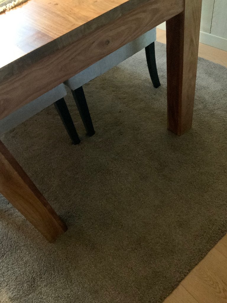 Massieve teak eettafel, Ophalen, Teakhout, 50 tot 100 cm, Vijf personen of meer