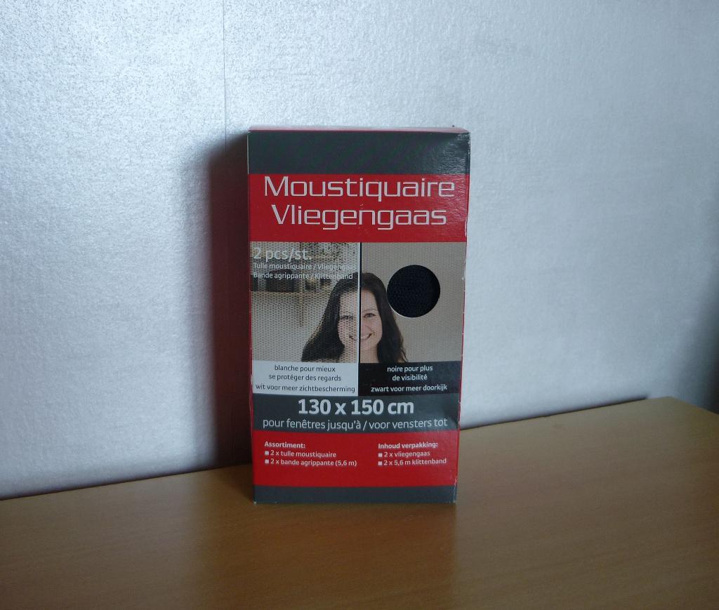 Vliegengaas Hordoek klittenband Opzethor 2x 130x150 cm, Ophalen of Verzenden