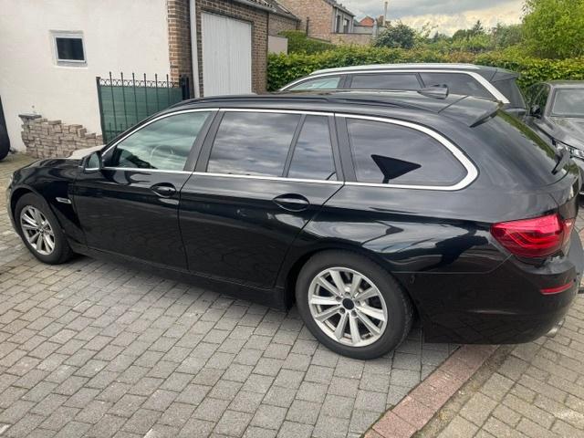BMW 520d break 184pk automaat 05/2014, Auto's, Automaat, 1995 cc, Zwart, Leder