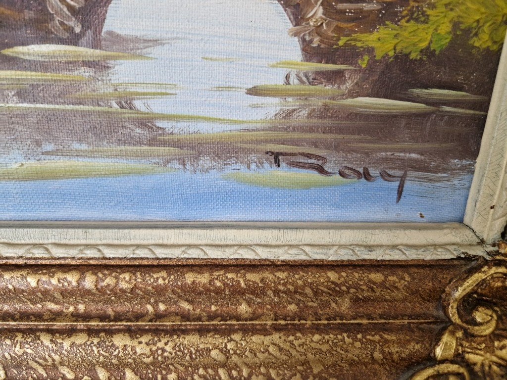 Schilderij landschap, Antiek en Kunst, Kunst | Schilderijen | Klassiek, Ophalen, Landschap