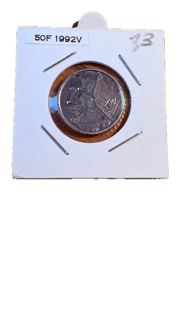 BAUDOUIN I : 50 FRANCS 1992V, Timbres & Monnaies, Enlèvement ou Envoi