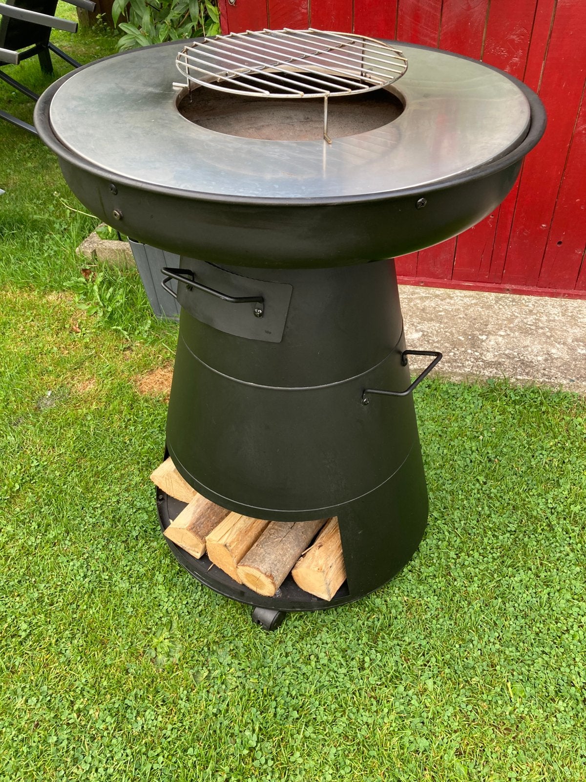 Brasero, plancha et BBQ trois en un., Enlèvement, Utilisé