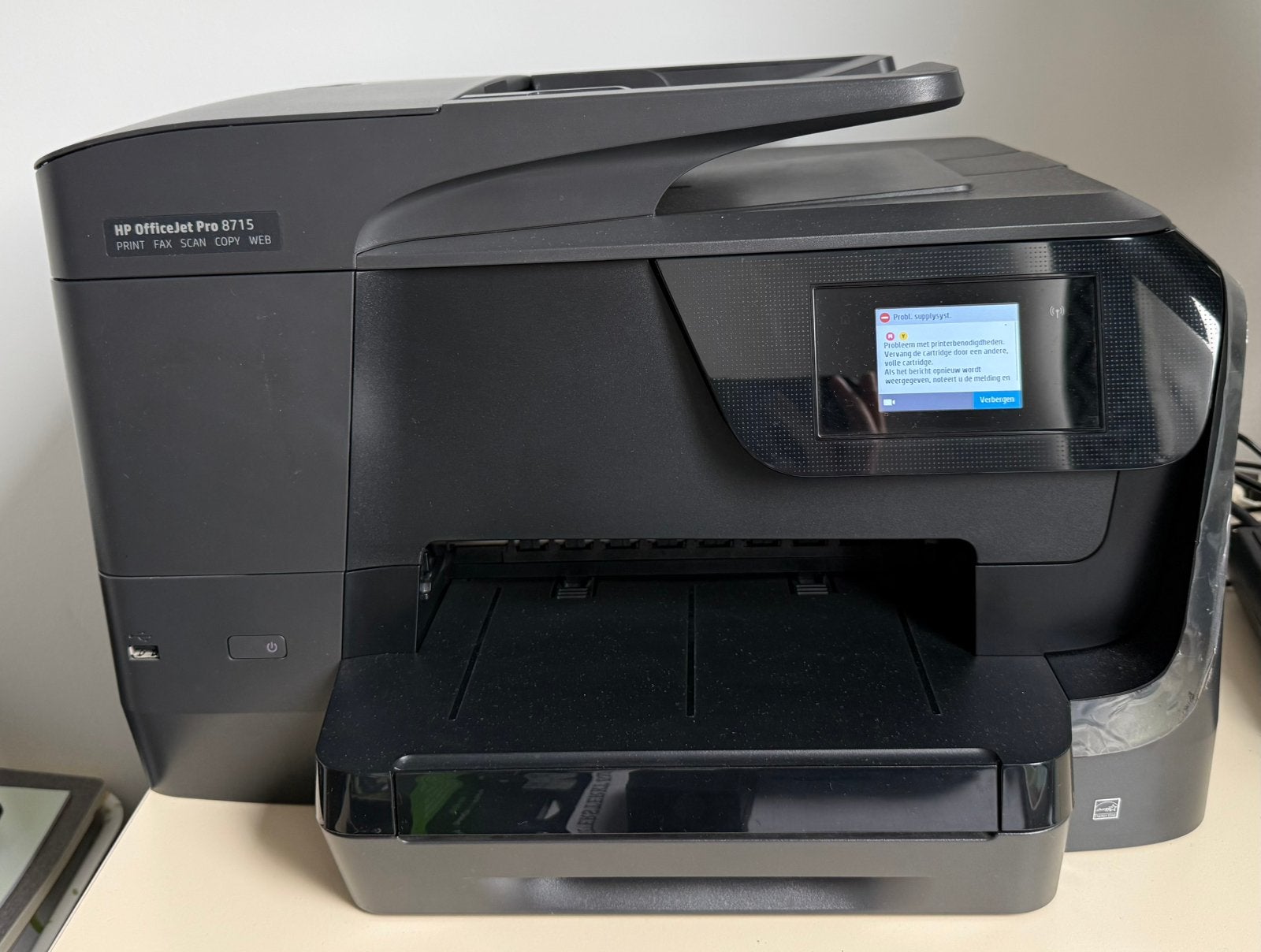 HP OfficeJet Pro 8715 (defect), Computers en Software, Ophalen, Kleur printen, Inkjetprinter, All-in-one