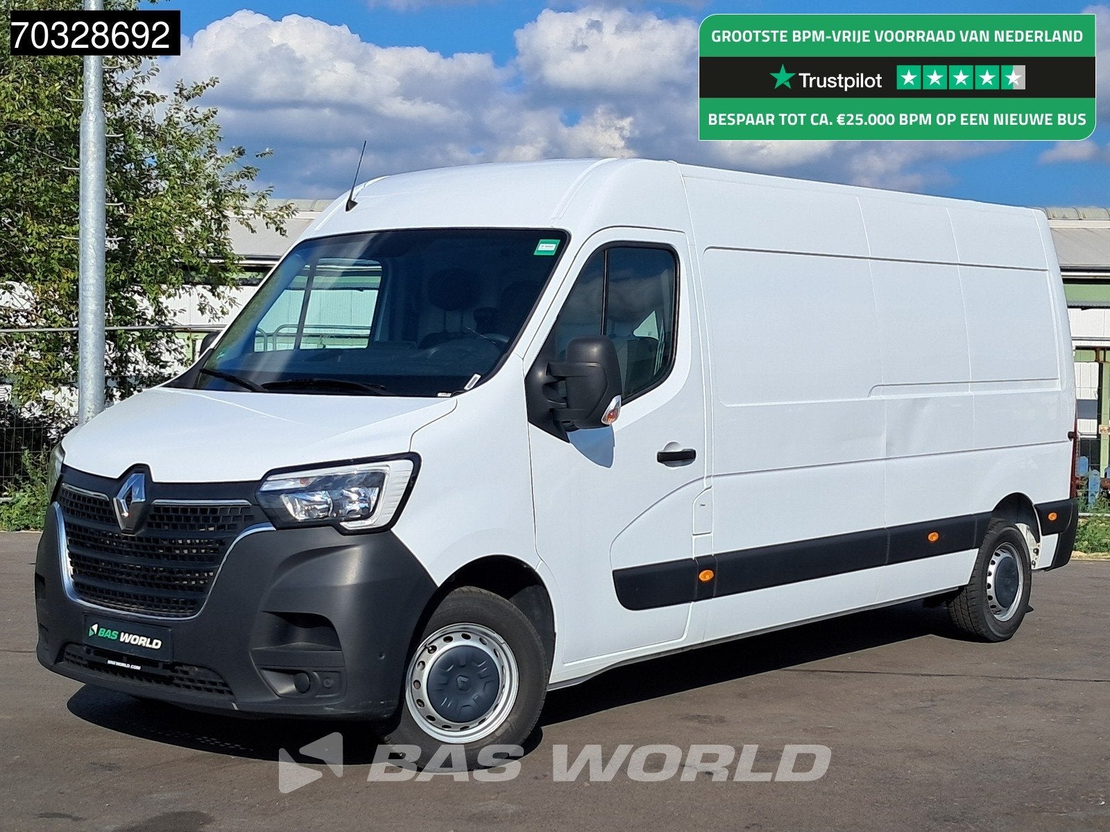 Renault Master 135PK L3H2 LED Klima Tempomat Parkensensoren, 100 kW, Stof, Gebruikt, Euro 6