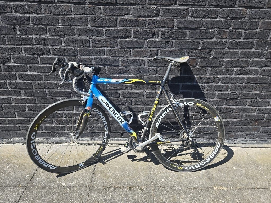 Eddy Merckx Domo–Farm Frites Teamfiets – Frank Vandenbroucke, Vélos & Vélomoteurs, Vélos | Vélos de course, Carbone, 57 à 61 cm