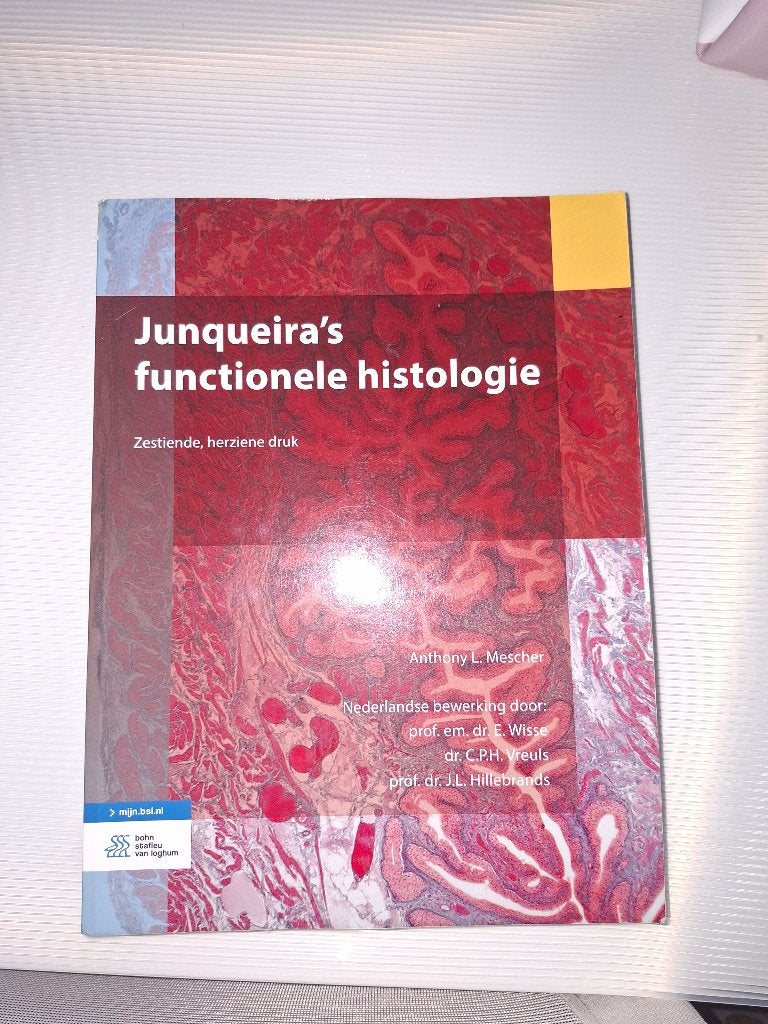 Junqueira's functionele histologie incl histologie USB-stick, Boeken, Ophalen, Biologie, Zo goed als nieuw, Anthony L. Mescher; E. Wisse; C.P.H. Vreuls; J.L. Hillebrands