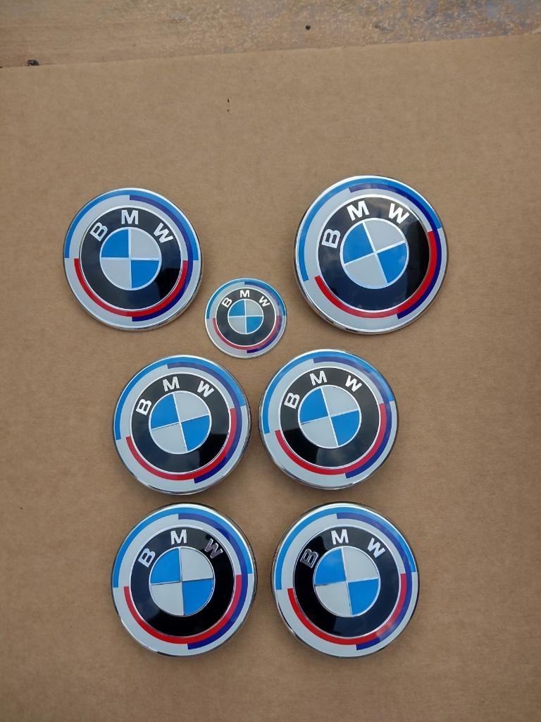 BMW logo emblem de capot / coffre/jantes...50th Anniversary, Enlèvement
