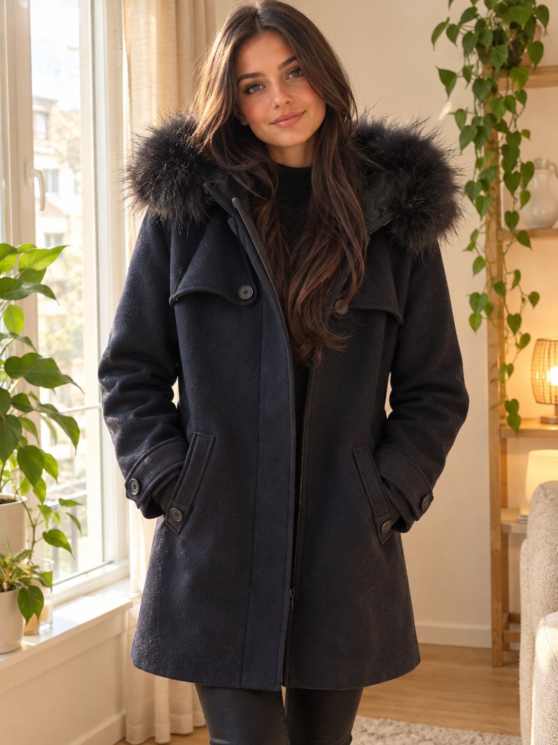 Manteau noir  « Zara «  taille  M, Enlèvement ou Envoi, Comme neuf, Taille 38/40 (M), Noir