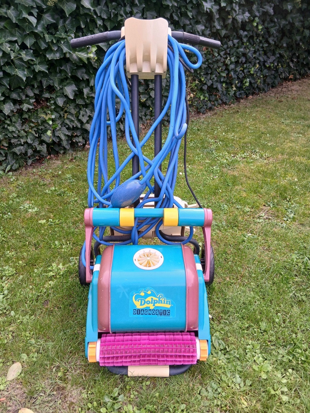 Dolphin Diagnostic zwembadrobot met caddy, Tuin en Terras, Ophalen, Gebruikt