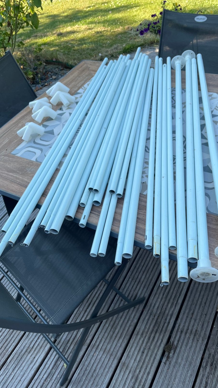 Tubes en métal pour tonnelle, Jardin & Terrasse, Enlèvement, Utilisé
